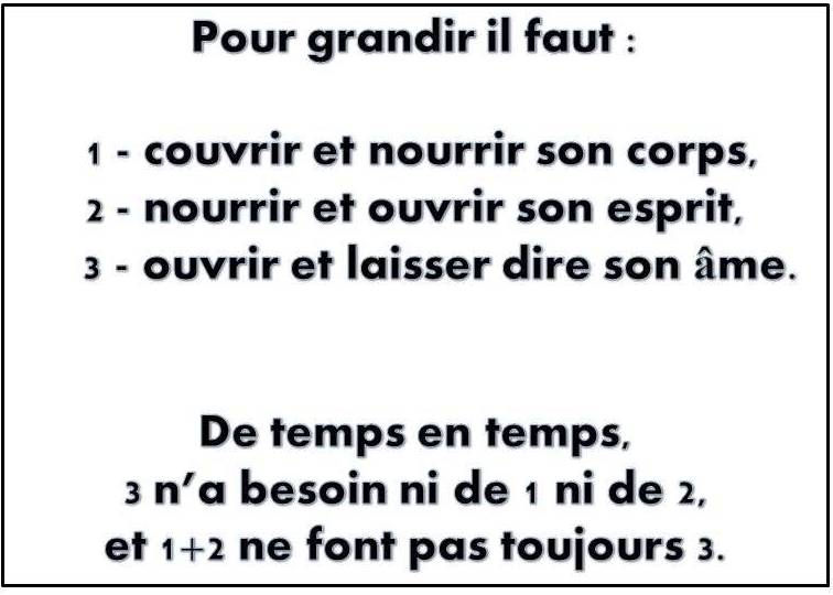 pour grandir