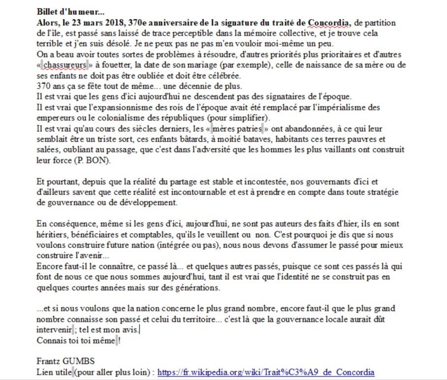 billet d'humeur 23 mars