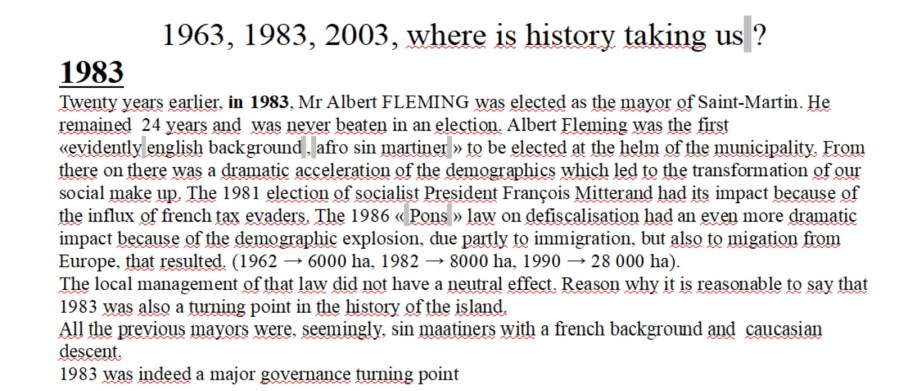 where is history taking us,1983